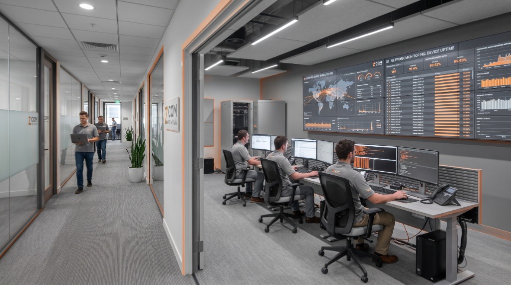Z COM Networks - State-of-the-Art NOC & Modern Engineering Workplace